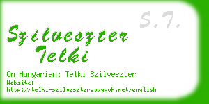 szilveszter telki business card